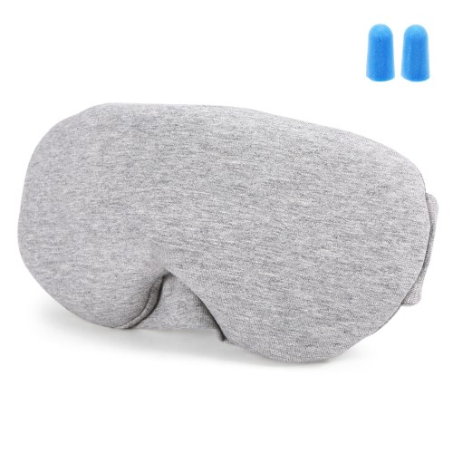Masque pour les yeux de sommeil en coton Masque de sommeil bloquant la lumière pour les yeux bandés pour les yeux doux pour le voyage de sommeil