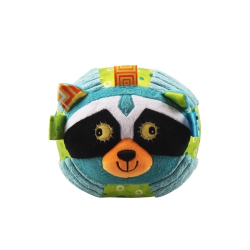 Juguetes de bola de peluche de bebé Juguetes de dibujos animados animal Rattles Bell Velvet Material