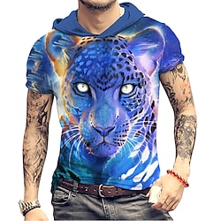 Animal Skeleton / Skull Lion Leopard Cartoon Sportswear Back To School Anime Harajuku Graphic Top For Men's Adults' 3D Print 100% Polyester Lightinthebox