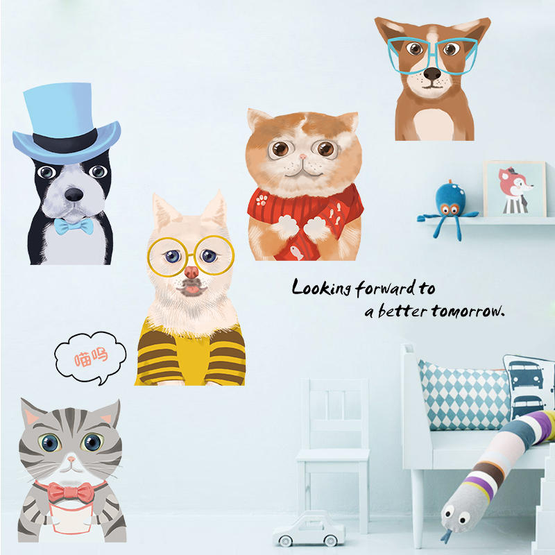 Miico XC9043 Animal Sticker Wall Sticker Living Room Bedroom Wall Decoration Sticker DIY Stickers