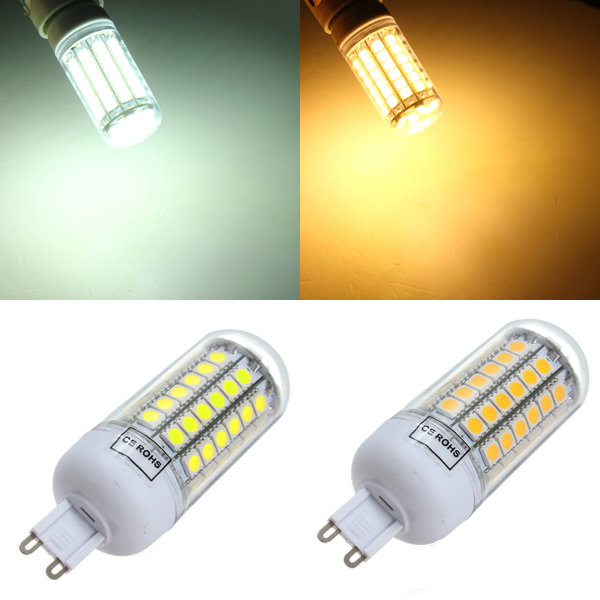 G9 5.5W 828-1035LM White/Warm White 69 SMD5050 LED Light Bulbs 220V