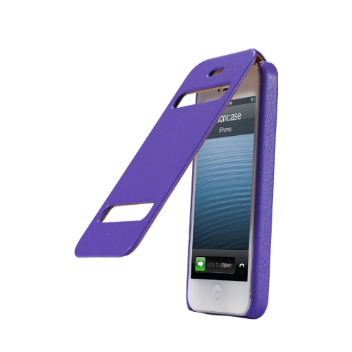 Jisoncase Flip Classic protection Etui Housse pour iPhone 5
