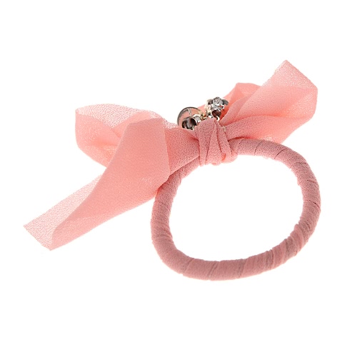 New Elegant Chiffon Elastic Hairband Pearl Bowknot Hair Ring Headband Women Jewelry Hair Decoration