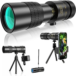 Télescope monoculaire HD 10-30040 mm avec adaptateur pour smartphone prisme clair bak4 lentille fmc monoculaire pour l'observation des étoiles observation des oiseaux chasse camping football jeu miniinthebox
