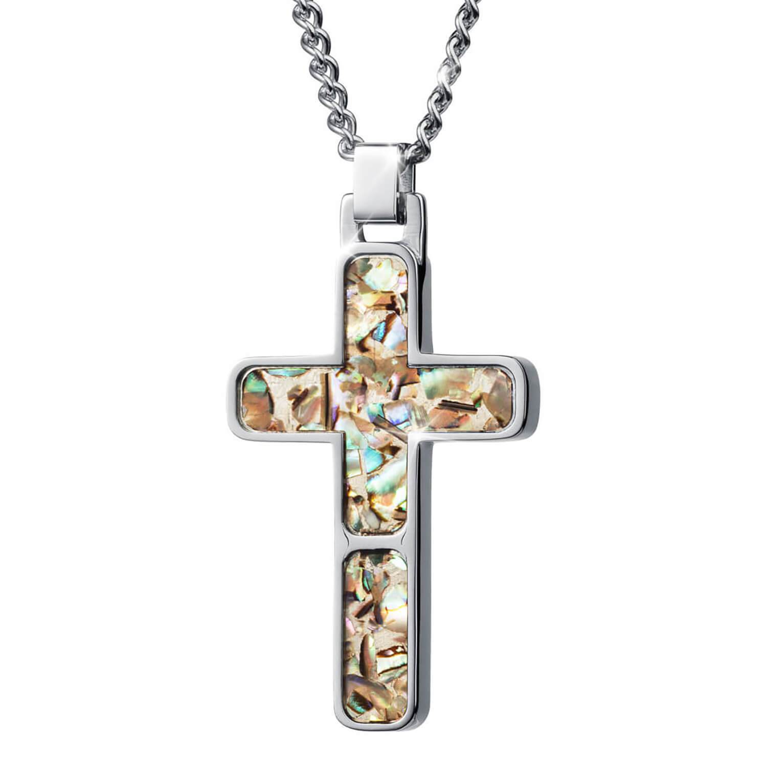 Abalone Cross Pendant