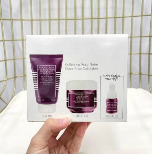 Hot selling black rose collection set Cream Primer 50ml Mask 60ml Face Oil 3ml