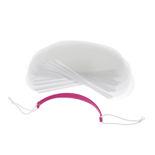 50pcs/pack Professional Hair Salon Hairstyling Eyeprotector Transparent Face Mask Disposable Hair Face Cover