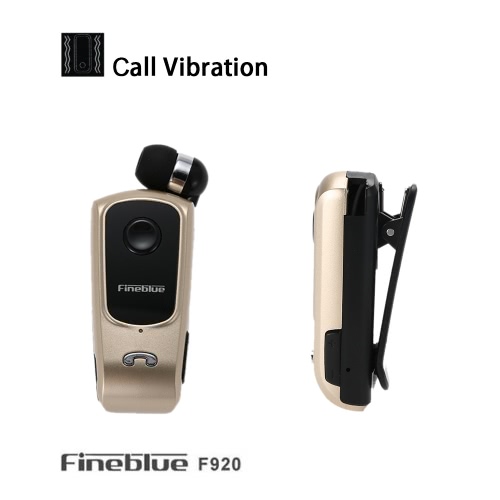 Fineblue F920 BT Stereo Headset BT 4.0 Hands-free Earphone Vibrating Alert Multi-connection Headphone Cable Retractable  with Clip White for iPhone 6S  6 6 Plus Samsung S6 S5 Note 5 HTC  Tablet PC  Laptop Other BT-enabled Devices