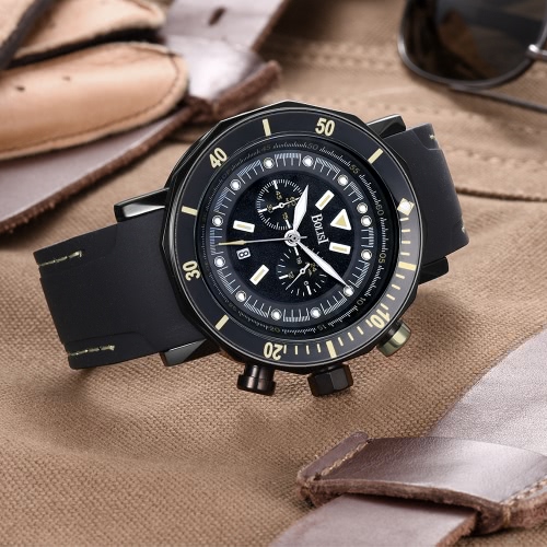 Bolisi Fashion Casual Quartz Watch 3ATM Water-resistant Men Watches Male Wristwatch Calendar Timer