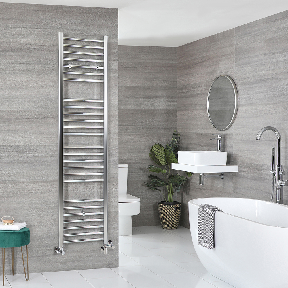 Radiador Toallero Mixto - Cromado Plano - 1800mm x 400mm - Kent