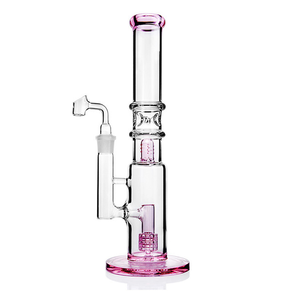 black Bong Ice Holder hookah Glass Water Bongs Rigs Percolater Dab Rig Pipe Recycler 18mm Banger Smoking