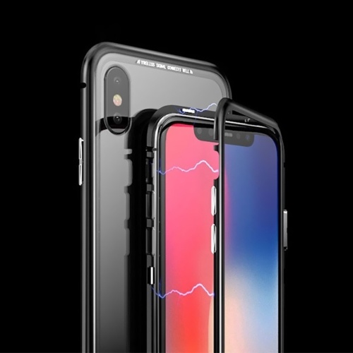 Magneto Magnetic Adsorption Case Clear Tempered Glass