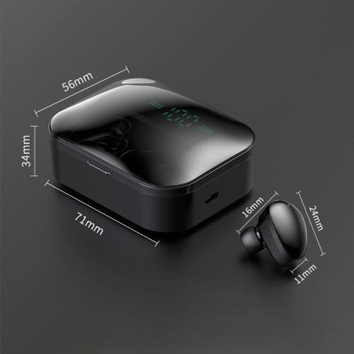 TWS X7 BT Auriculares Control táctil Auriculares estéreo de alta fidelidad Auriculares inalámbricos Auriculares con caja de cargador de micrófono