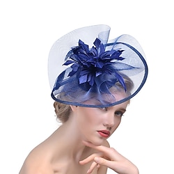 Queen Elizabeth Audrey Hepburn Retro Vintage 1950s 1920s Headpiece Party Costume Fascinator Hat Women's Costume Vintage Cosplay Party / Evening Hat Masquerade / Tulle Lightinthebox