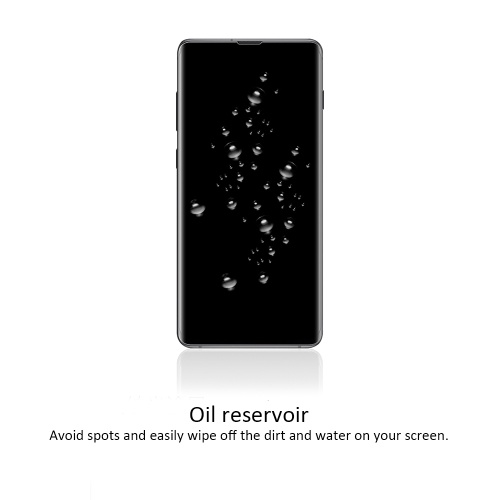 1 Paquete 9H Protección total transparente Transparente HD Película transparente Panel de vidrio Curva Protector de pantalla Membrana para Samsung S10 Explosión Manchas a prueba de polvo Diseño delgado Aceite antihuellas