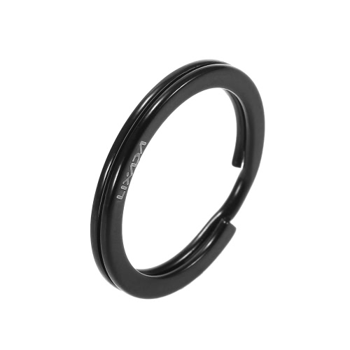 Lixada 10PCS 1 pulgada / 25 mm de diámetro de metal plano dividido llaves anillos para las llaves del coche de casa adjunto