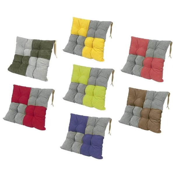 Cushion/Decorative Pillow 40x40cm Square Splicing Thickened Chair Cushion Home Kitchen Office Patio Seat Pad Non-Slip Dining Stool Sofa Thro