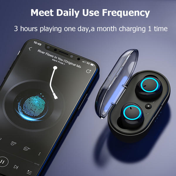 D10/DT2 TWS Bluetooth Earphones Fingerprint Touch Wireless Earbuds HD Stereo Wireless Headphones Noise Cancelling Gaming Headset New