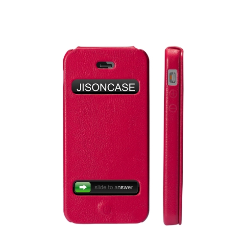 Jisoncase Flip ejecutivo funda para iPhone 5