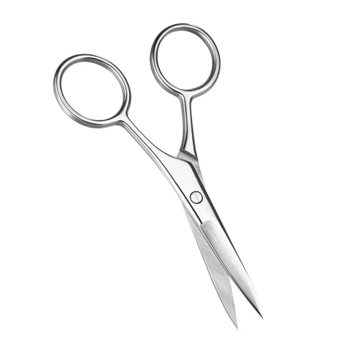 Mini Stainless Steel Eyebrow Nose Hair Shaver Trimmer Shear Scissor
