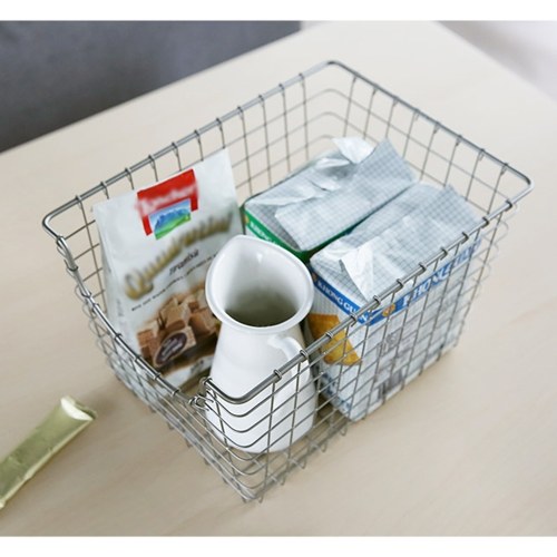 US-003 Conteneur en fil métallique Garde-manger Organisateur de nourriture Panier de rangement Bin Organisateur de rangement Panier Conteneur de nourriture