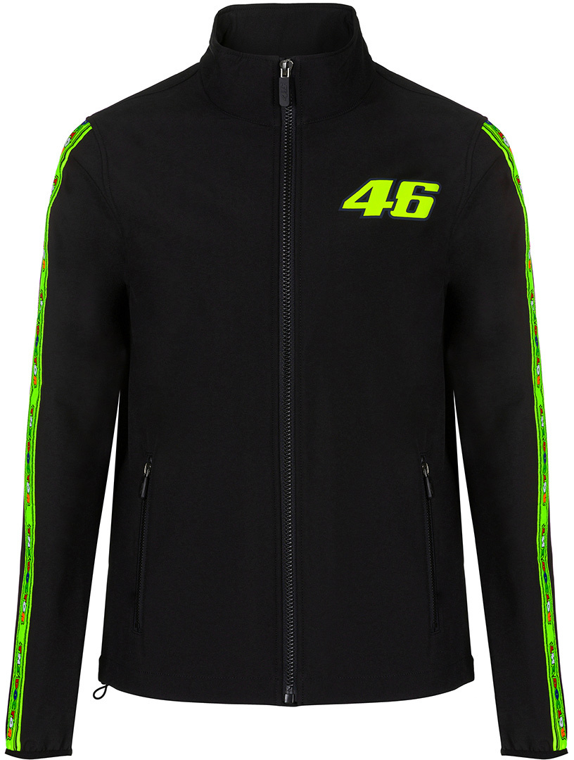 VR46 Tapes Veste Softshell Noir Jaune XS