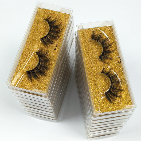 3D mink eyelashes wholesale 10 style Natural long lasting mink lashes natural dramatic volume eyelashes extension false eyelashes In Bulk