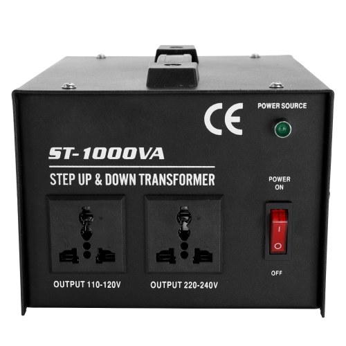 Convertidor inteligente y eficiente Paso a paso hacia abajo Transformador ST-1000W de uso doméstico 100V-220V Electrodoméstico Convertidor de voltaje
