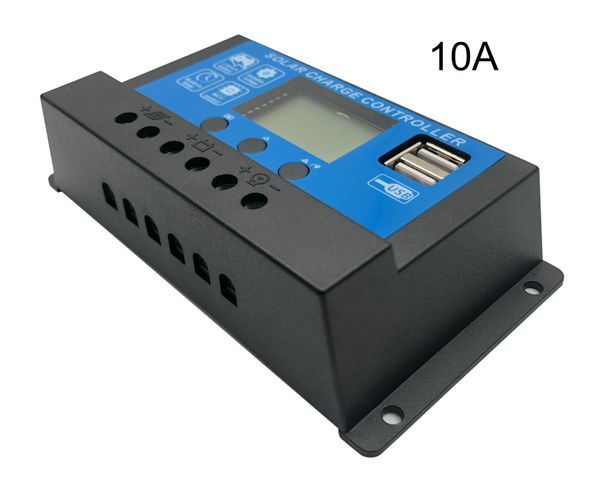 Overload Protectors Professional Solar Panel Controller Battery Charge Regulator 2USB 12V/24V Photovoltaic Street Lamp Control System