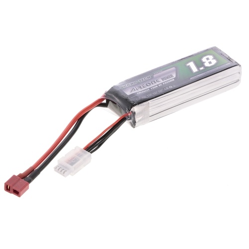 11.1V 1800mAh 60C 3S batería Li-Po recargable con enchufe T para RC Racing Drone Quadcopter helicóptero avión carro de coche