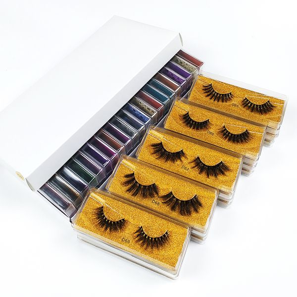 Wholesale Mink Eyelashes 3d Mink Lashes Natural false Eyelashes messy fake Eyelashes Makeup False Lashes In Bulk