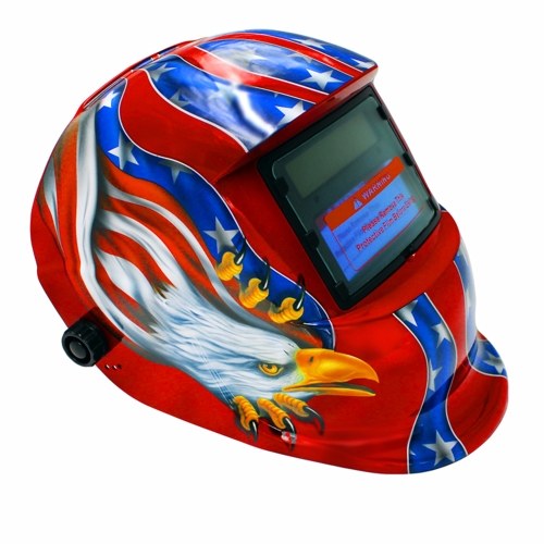 Casco de soldadura con energía solar Auto oscurecimiento de la capucha ajustable para Mig Tig Máscara de soldador de arco Máscara de soldadura eléctrica