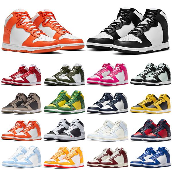 Running Shoes Mens Trainers Sneakers High Black White Vast Grey Pink Midnight Navy Varsity Purple Maize Laser Blue Designer Dunksb Unc Dunks Women Prime Syracuse