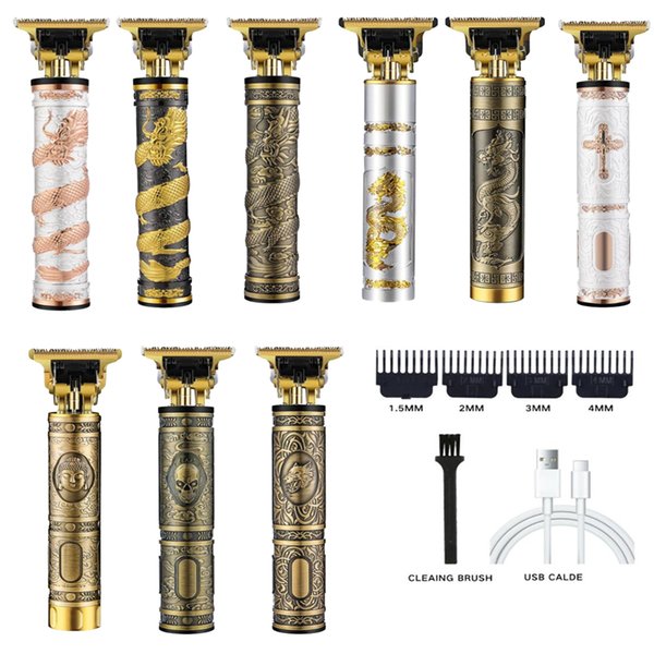 EPACK USB Rechargeble Hair Trimmer Barber Hair Clipper Cordless Hair Cutting Machine Beard Trimmer Shaving Machine Wireless Electric Razor Men Shaver
