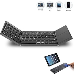 Bluetooth sans fil Clavier pliable Portable Ultra mince Poids Léger Clavier avec Batterie rechargeable 64 Clés miniinthebox
