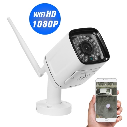 Cámara IP inalámbrica a prueba de mal tiempo de las luces LED de la bala 2.0MP 30pcs 1080P HD