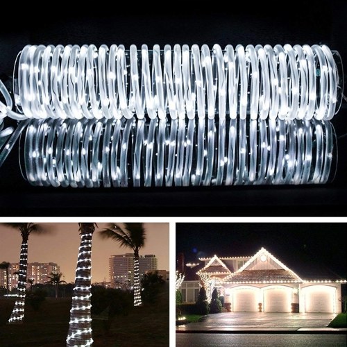12M / 39.4Ft 7.2W 120 LED Luz de cuerda de energía solar alimentada