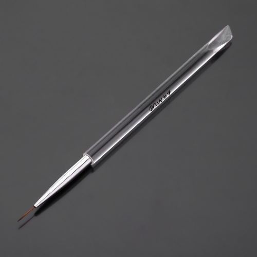BQAN Stylo Acrylique Nail Art Poignée Transparent stylo de Sculpture Poudre Gel UV liquide Ligner brosse Salon Oblique pointu bout