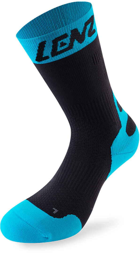 Lenz 6.0 Mid Chaussettes de compression Noir Bleu 42 43 44