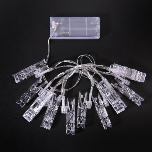 BZ122 10 LED Clear Titulaire de la batterie Décoration intérieure