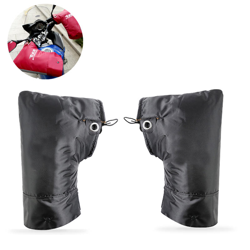 BIKIGHT 1 Pair Motorcycle Scooter Bike Handlebar Bike Hand Protector Windproof Warm Cover Gloves