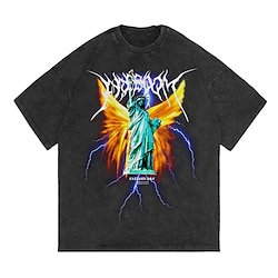 Y2K Skeleton / Skull T-shirt Cartoon Sportswear Skull Graphic T-shirt For Men's Women's Unisex Adults' Hot Stamping 100% Cotton Casual Daily Lightinthebox