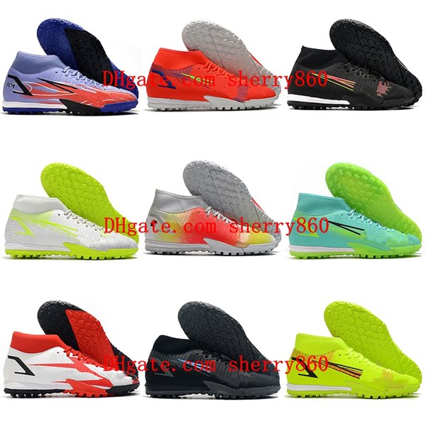 Designer soccer Shoes Mercurial Superfly 8 Academy TF CR7 Cleats Turf Football Boots Neymar Cristiano Ronaldo men sneakers