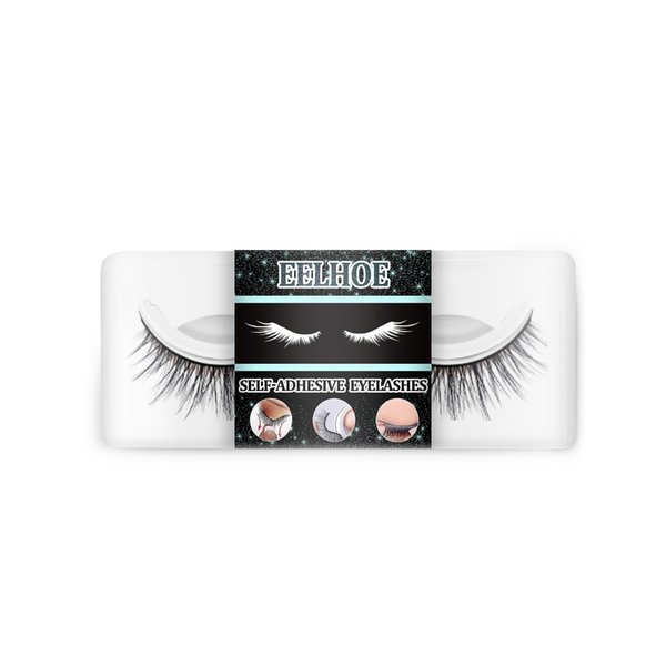 Free freight EELHOE Naturally thick curled false eyelashes chemical fiber gel strip slender false eyelashes
