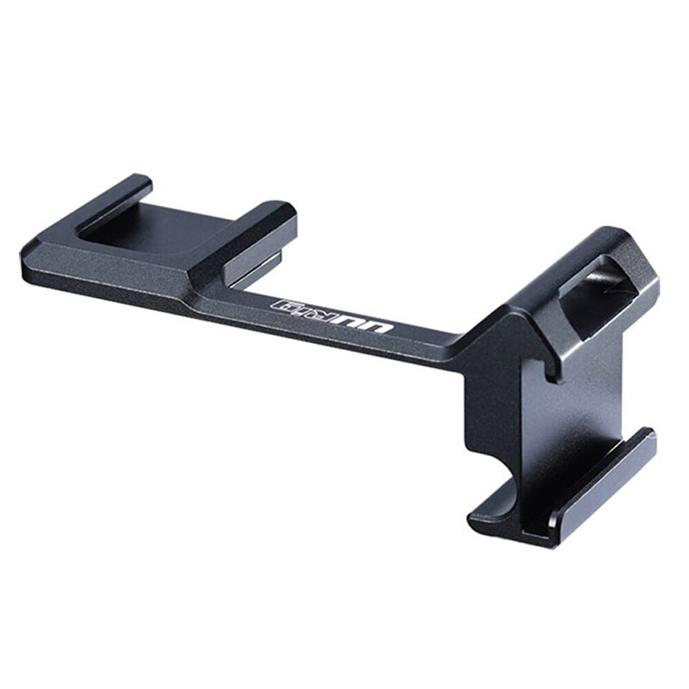 UURig R032 Universal Dual Hot Shoe Camera Mount Extension Bracket Vlog Microphone LED Light Extend Stand for Sony A6 Ser