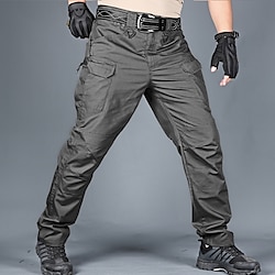 Men's Work Pants Hiking Cargo Pants Tactical Pants Waterproof Ripstop Windproof Multi-Pockets Winter Spring Autumn Camo / Camouflage Cotton Polyester Bottoms for Hunting Hiking Military CP Color Lightinthebox
