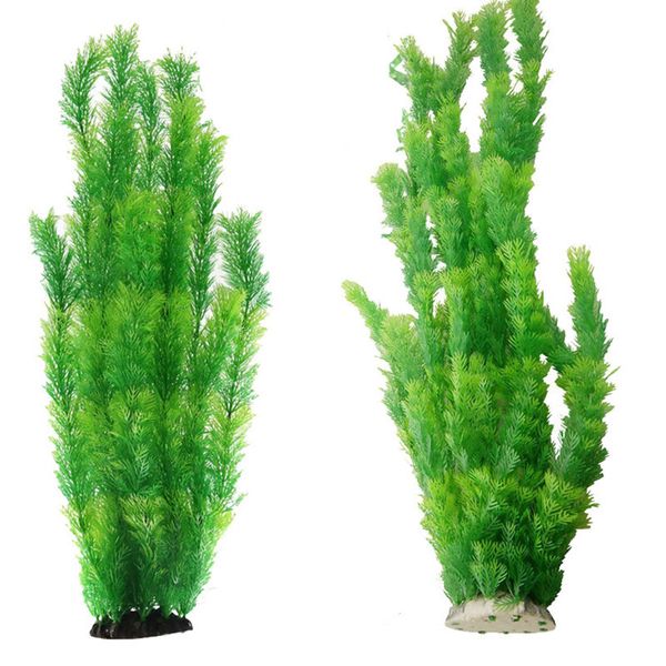 52cm High Large Aquarium Plants Plastic Grass Fish Tank Decor Artificial Fake Water Plant Aquarium Ornaments Accessories