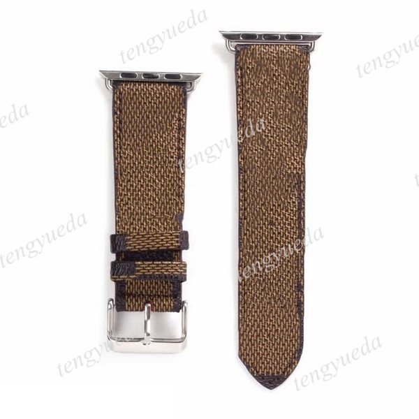 Fashion Designer Smart Straps for Galaxy Watch 3 4 5 Size 20mm 22mm Leather Print Pattern Watch Belt Bands Deluxe Wristband Watchbands