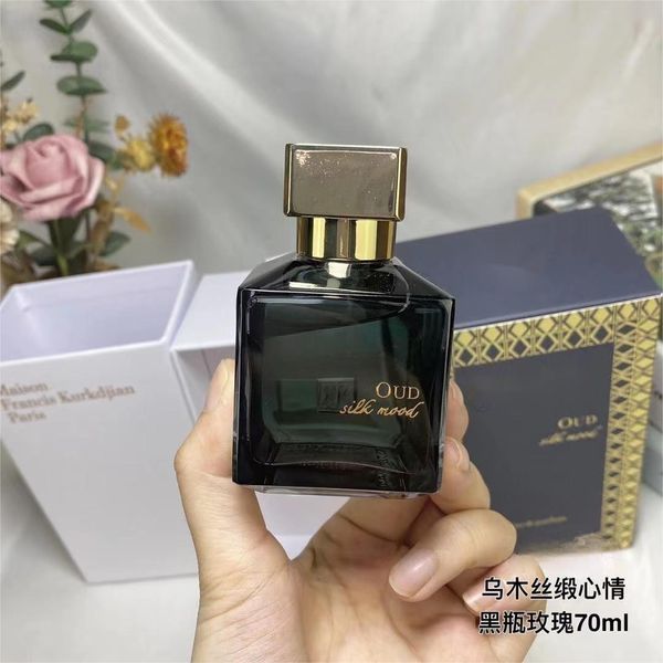 Men and women glass bottle spray ebony silk mood neutral perfume EDP 70ml