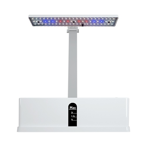 Système de culture hydroponique intelligent Kit de jardin d'herbe intérieure 9 dosettes synchronisation automatique avec hauteur réglable 15W LED élèvent des lumières 2L réservoir d'eau pompe à eau intelligente pour la cuisine de bureau à domicile